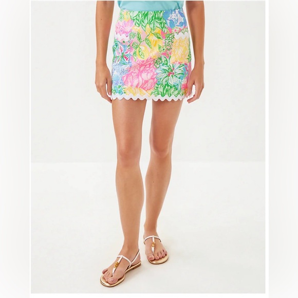 NWT Lilly Pulitzer GARDNER MINI SKORT, MULTI BRIGHT DELIGHT PATCH - Picture 4 of 5